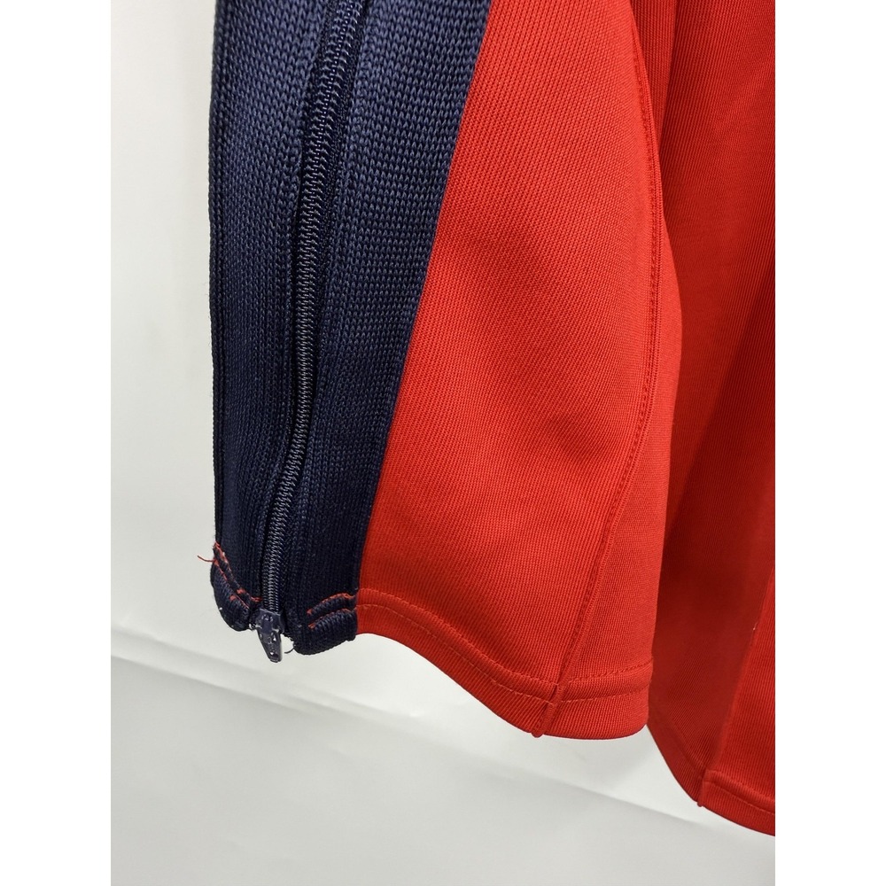 Nike Martine Rose Track Pants Mens Large Red Navy Zip Hem Joggers Side Pocket - Picture 3 of 11